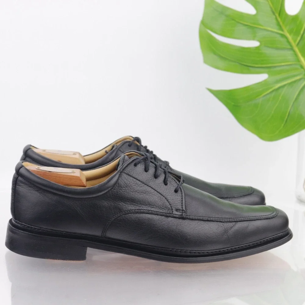 Florsheim Imperial Mens Barrington Oxfords Size 10.5 EEE WIDE Black Dress Shoes